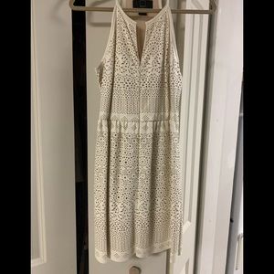 Anthropology - Laser cut “pleather” dress